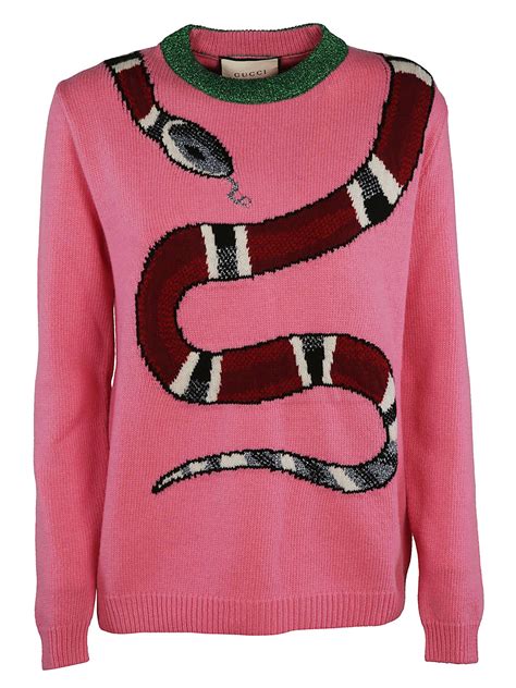 snake sweater gucci|gucci crew neck sweater.